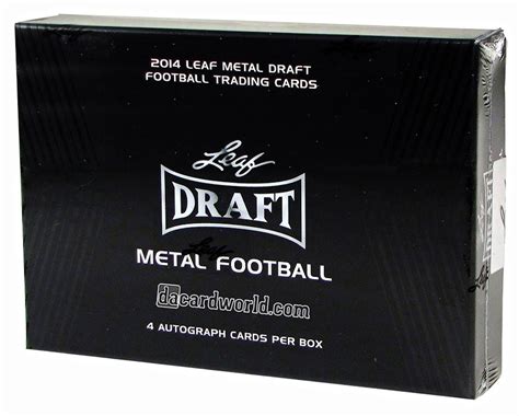 2014 Leaf Metal Draft Football Hobby Box 